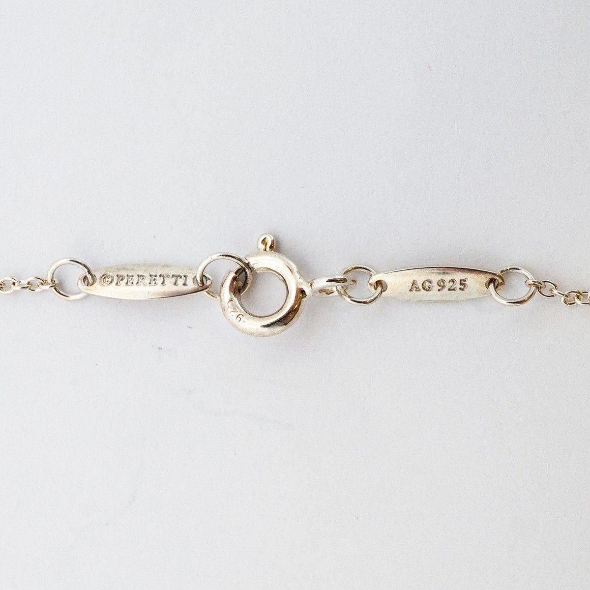 Tiffany & Co Necklace by the Yard 925 Sterling Silver Pink Saffiano — view 5