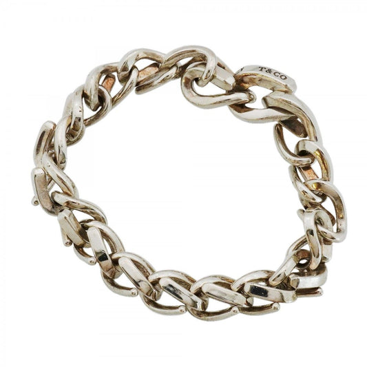 Tiffany & Co Bracelet Forge Midi Amlink 925 Sterling Silver