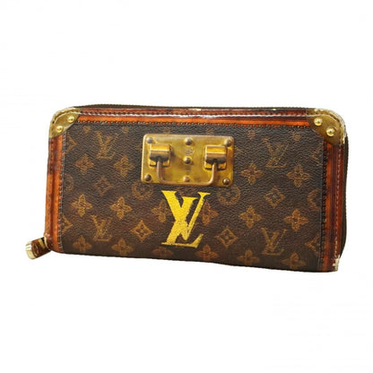 Louis Vuitton Wallet Monogram Trunk Time Zippy Brown