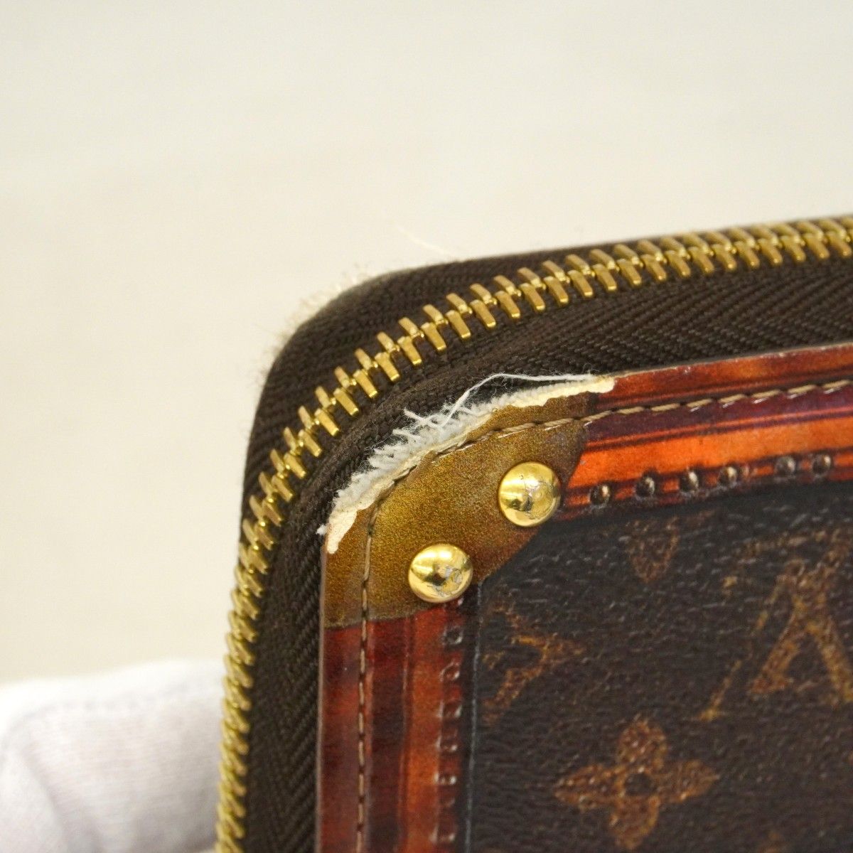 Louis Vuitton Wallet Monogram Trunk Time Zippy Brown — view 6
