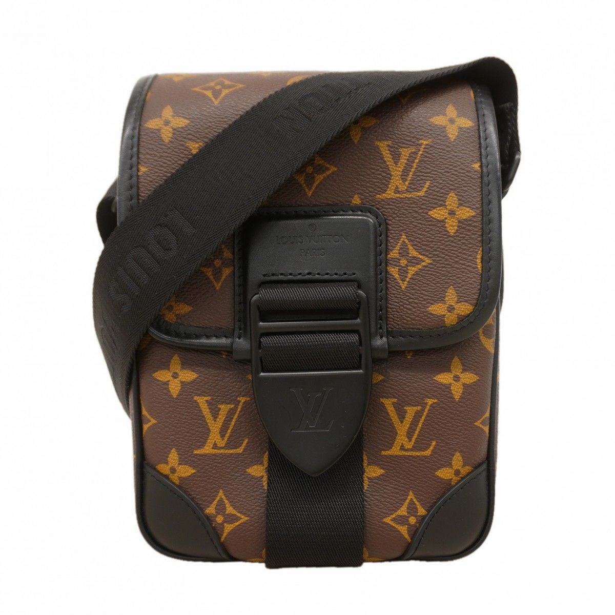 Louis Vuitton Shoulder Bag Monogram Macassar Arch Messenger Brown Black