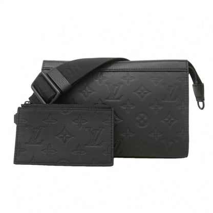 Louis Vuitton Shoulder Bag Monogram Shadow Gaston Wearable Wallet Black