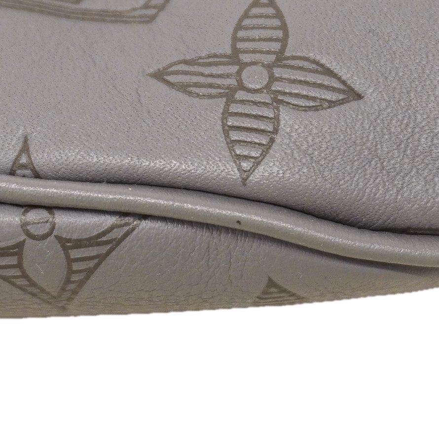 Louis Vuitton Waist Bag Monogram Shadow Discovery PM Anthracite Gray — view 8