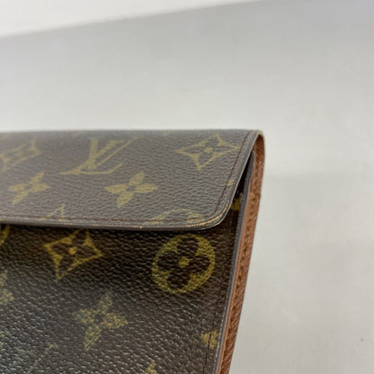 Louis Vuitton Wallet Monogram Pochette Porte-Monnaie Cles Brown — view 8