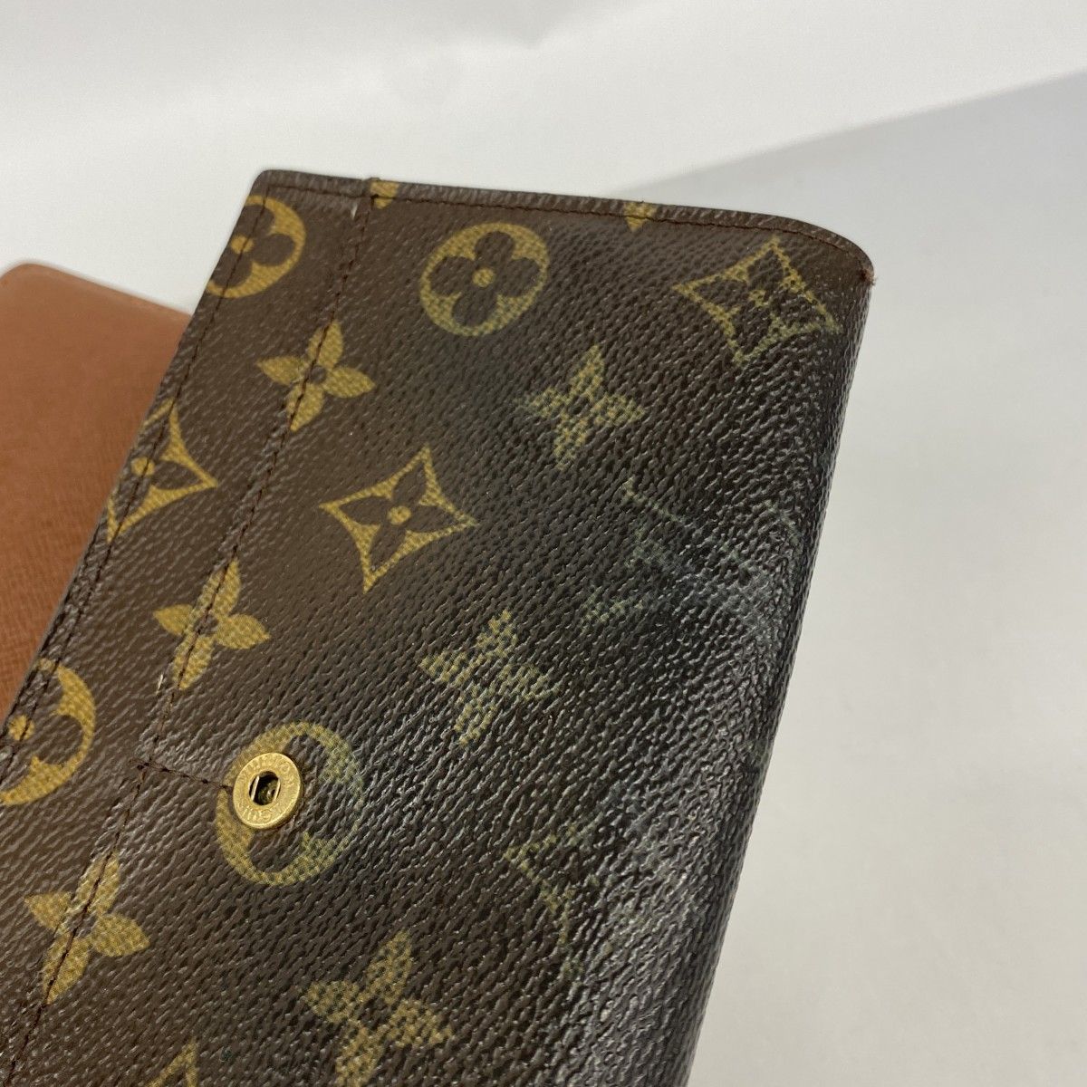 Louis Vuitton Wallet Monogram Pochette Porte-Monnaie Cles Brown — view 5