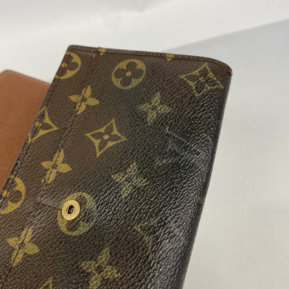 Louis Vuitton Wallet Monogram Pochette Porte-Monnaie Cles Brown — view 5