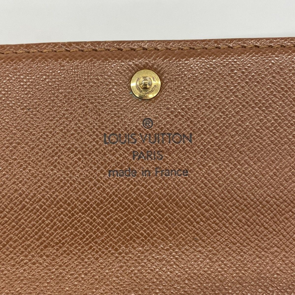 Louis Vuitton Wallet Monogram Pochette Porte-Monnaie Cles Brown — view 4