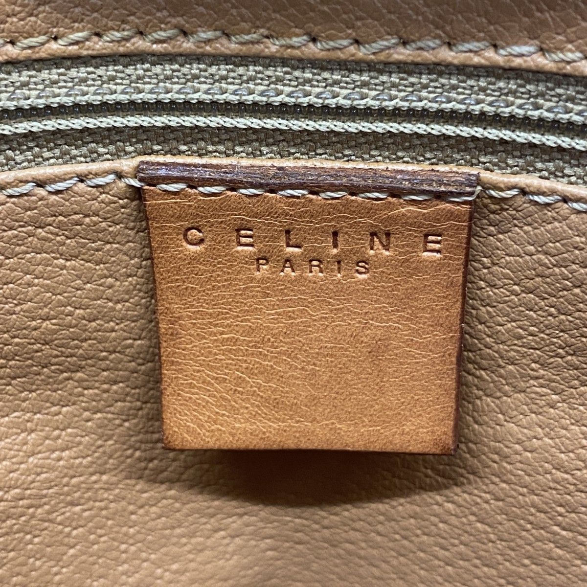 Celine Clutch Macadam Brown Gold — view 5