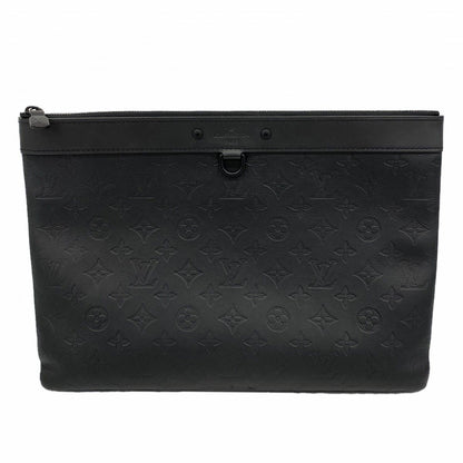Louis Vuitton Clutch Monogram Shadow Pochette Discovery Black