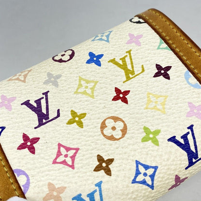 Louis Vuitton Coin Case Monogram Multicolor Porte-Monnaie Pla Blanc — view 7