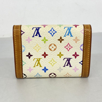 Louis Vuitton Coin Case Monogram Multicolor Porte-Monnaie Pla Blanc — view 8