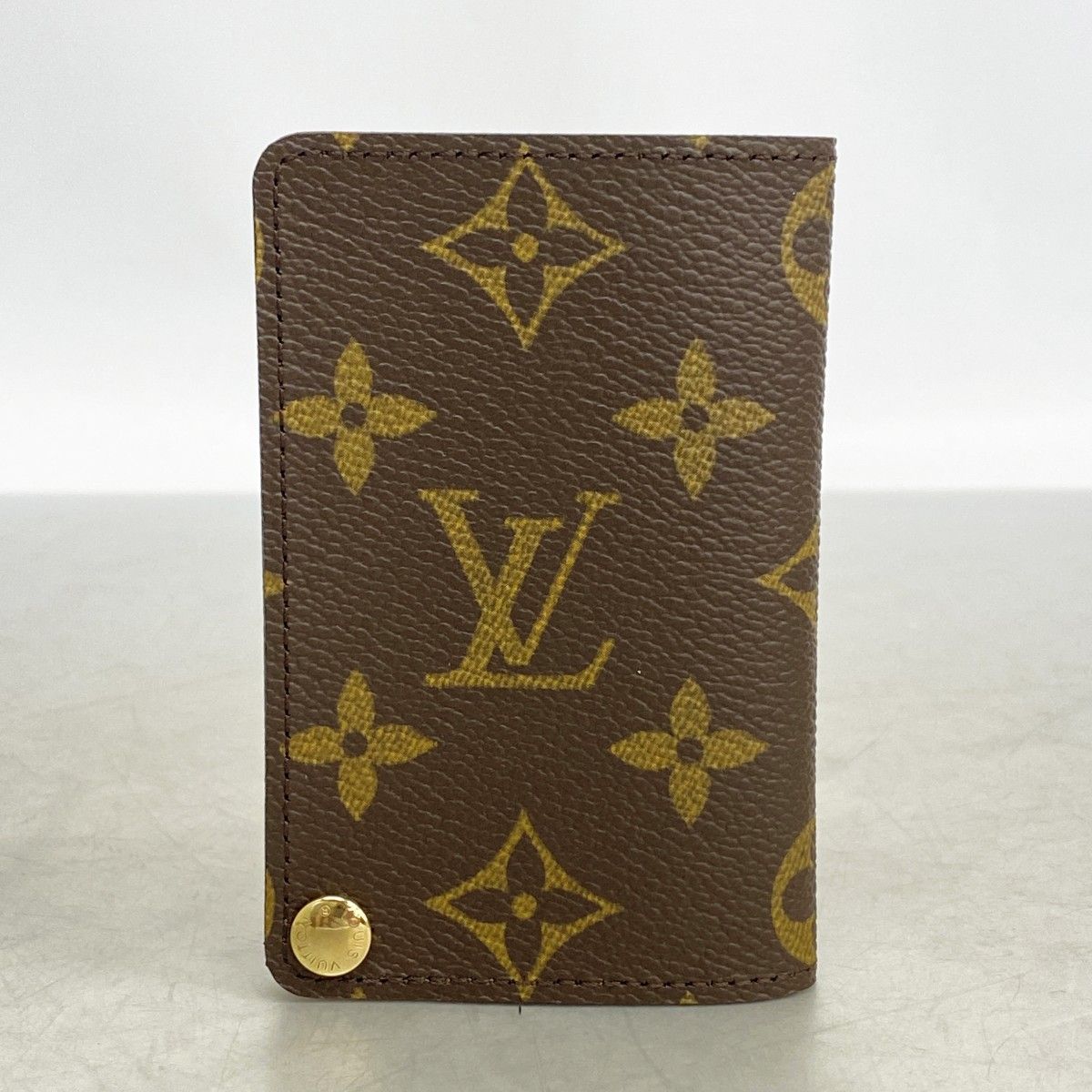 Louis Vuitton Card Case Monogram Holder Cles Depression Brown — view 6
