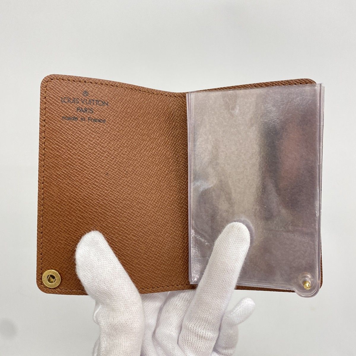 Louis Vuitton Card Case Monogram Holder Cles Depression Brown — view 3