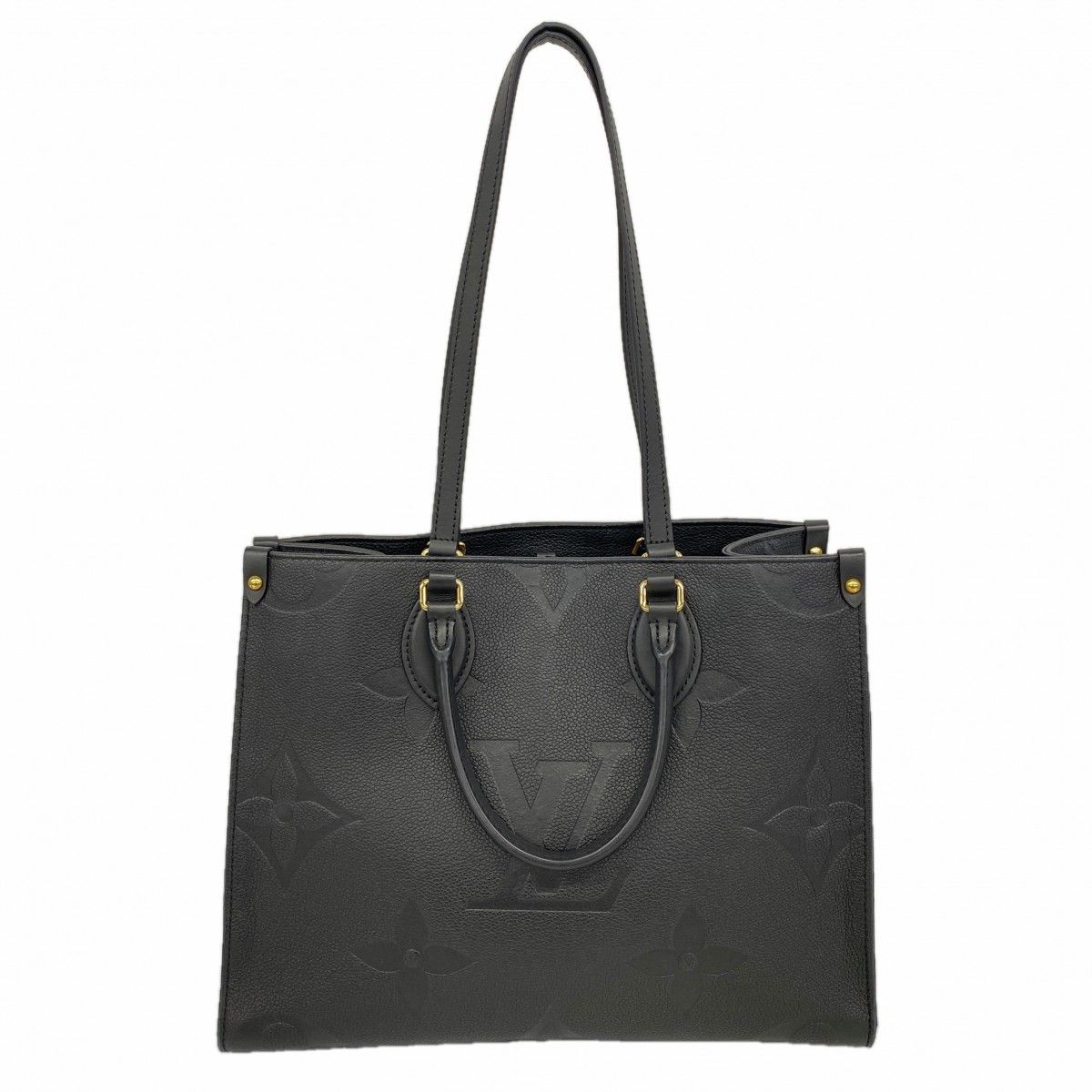 Louis Vuitton Tote Monogram Empreinte On The Go MM Noir 2-Way