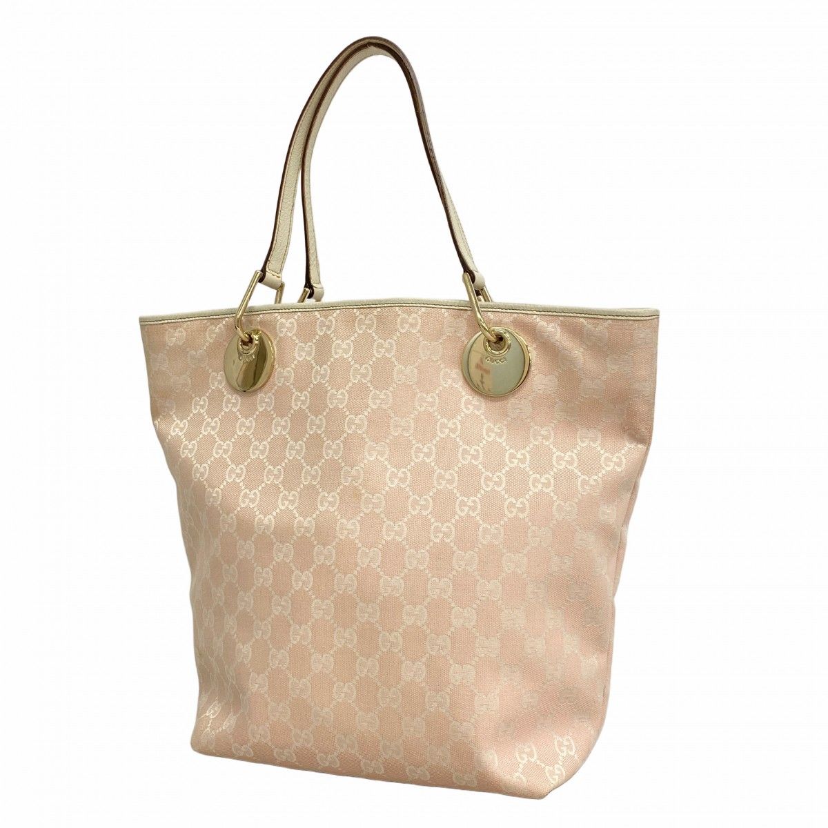 Gucci Tote GG Canvas Pink Champagne Gold