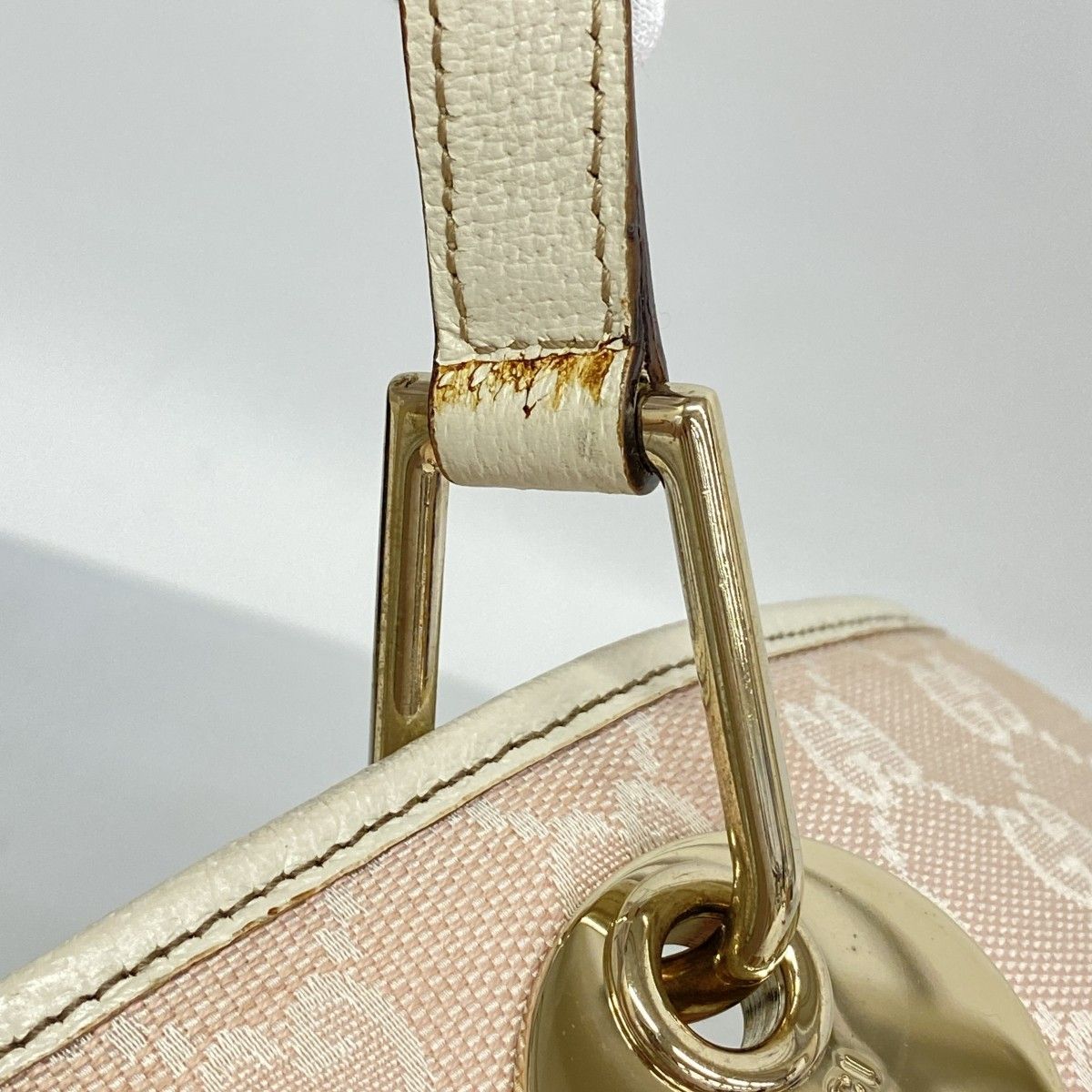 Gucci Tote GG Canvas Pink Champagne Gold — view 8