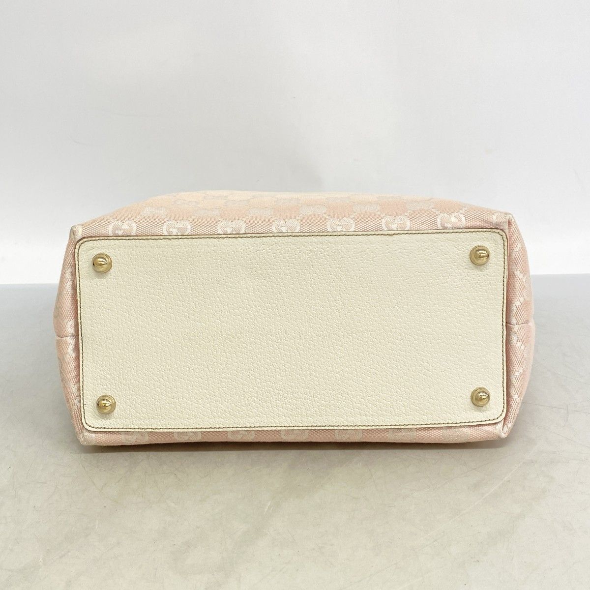Gucci Tote GG Canvas Pink Champagne Gold — view 3