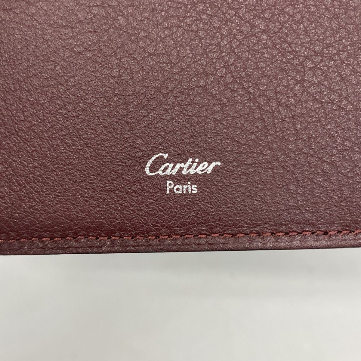 Cartier Card Case Must Leather Black Silver — view 4