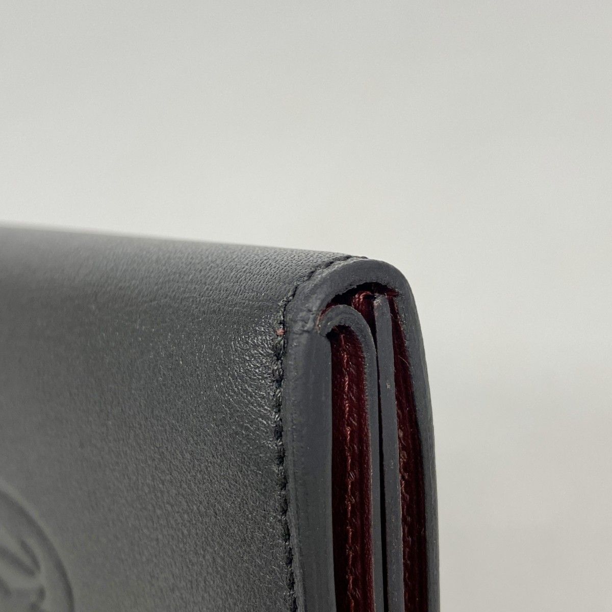 Cartier Card Case Must Leather Black Silver — view 5