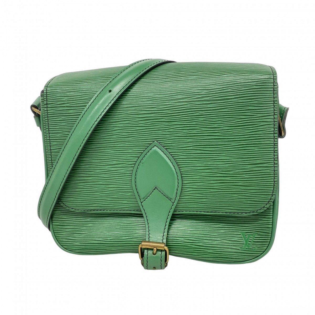 Louis Vuitton Shoulder Bag Epi Cartouchiere Borneo Green