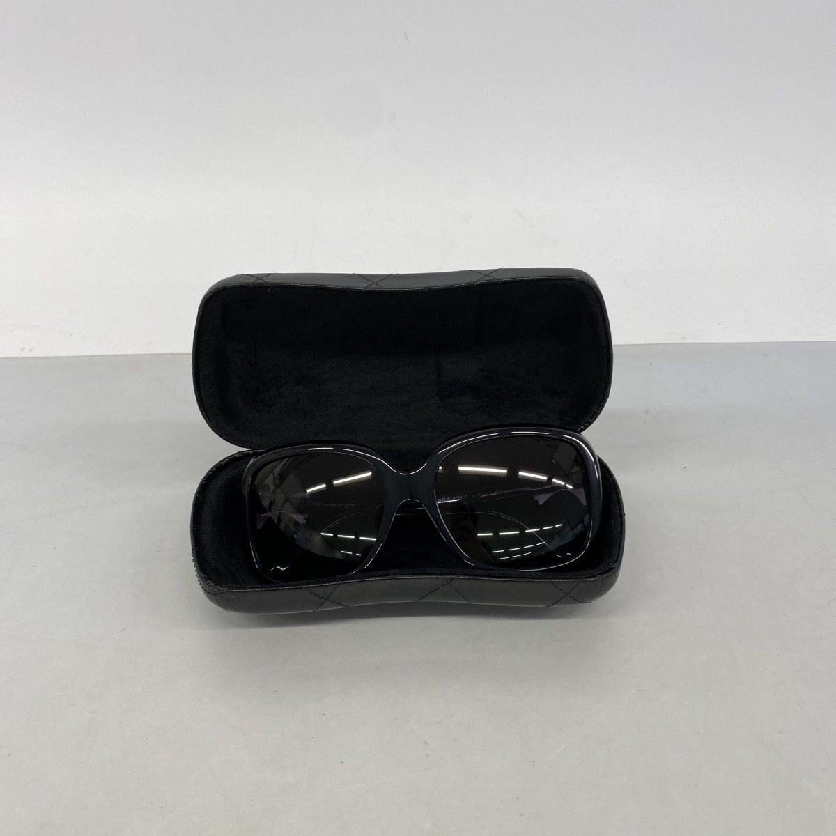 Chanel Sunglasses Acetate Black White Silver Eyewear — view 6