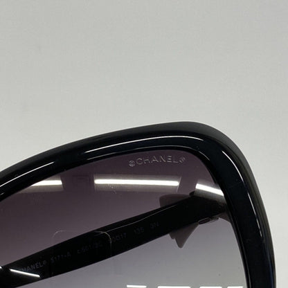 Chanel Sunglasses Acetate Black White Silver Eyewear — view 5