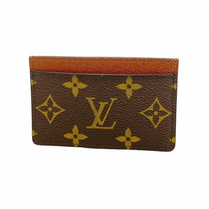 Louis Vuitton Card Case Monogram Holder Sample Brown