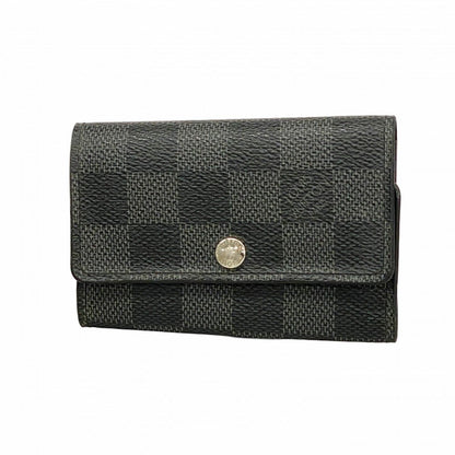 Louis Vuitton Key Case Damier Graphite Multicles 6 Black Gray Key Holder