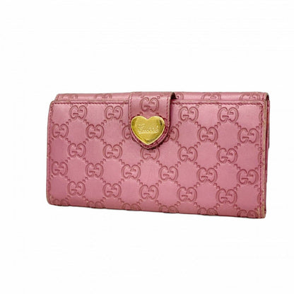 Gucci Wallet Guccissima Leather Pink Gold