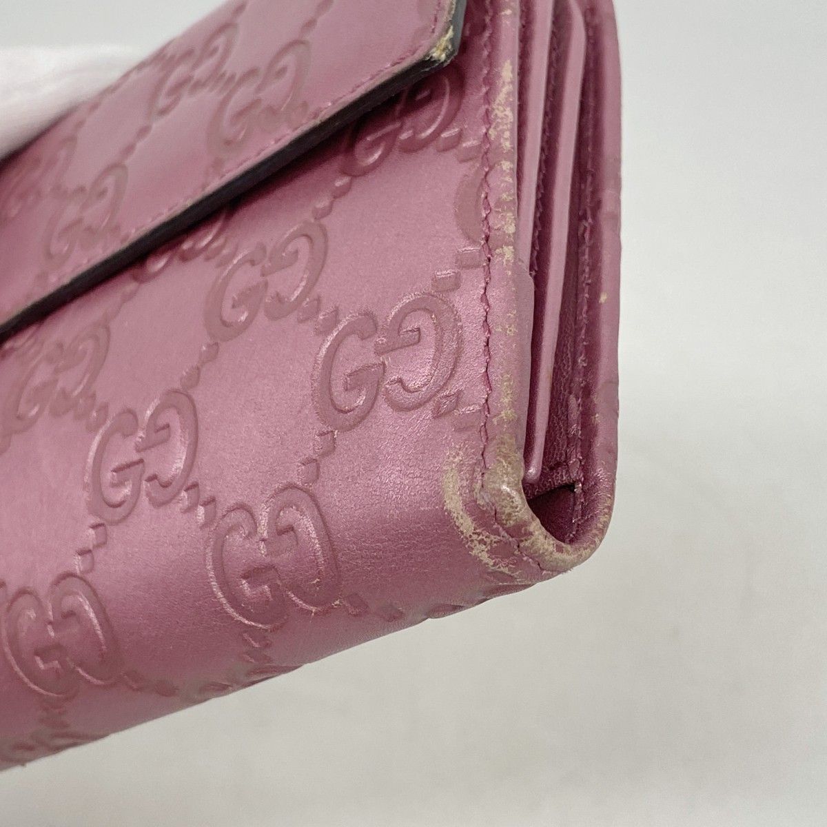 Gucci Wallet Guccissima Leather Pink Gold — view 5