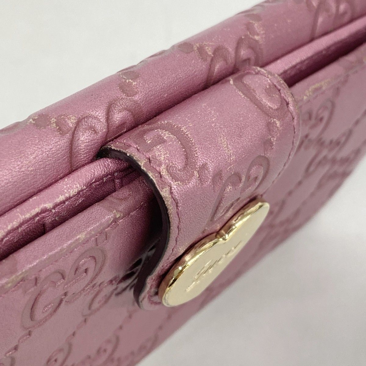 Gucci Wallet Guccissima Leather Pink Gold — view 7