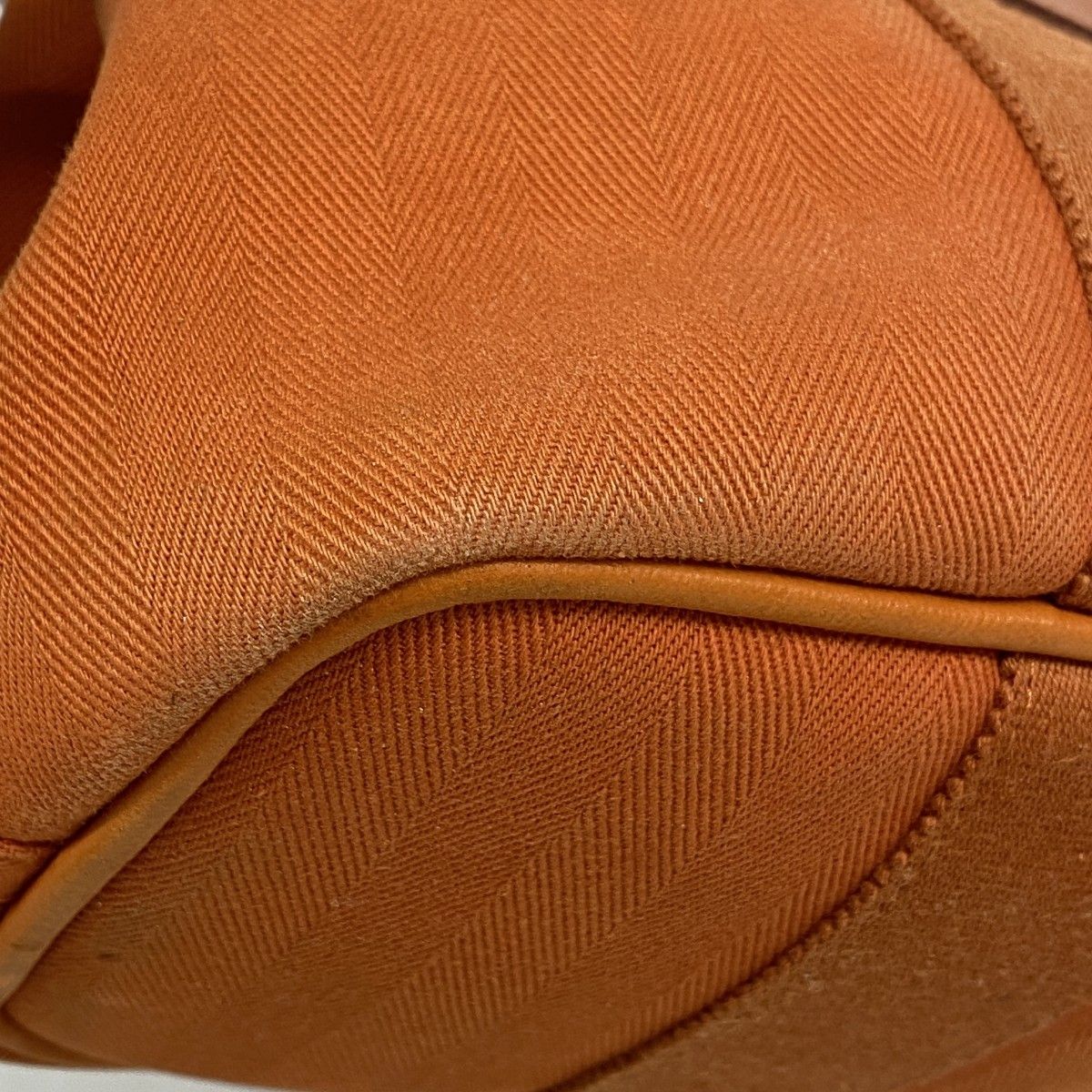 Hermes Handbag Valparaiso PM Toilet Blanc Orange Silver — view 6