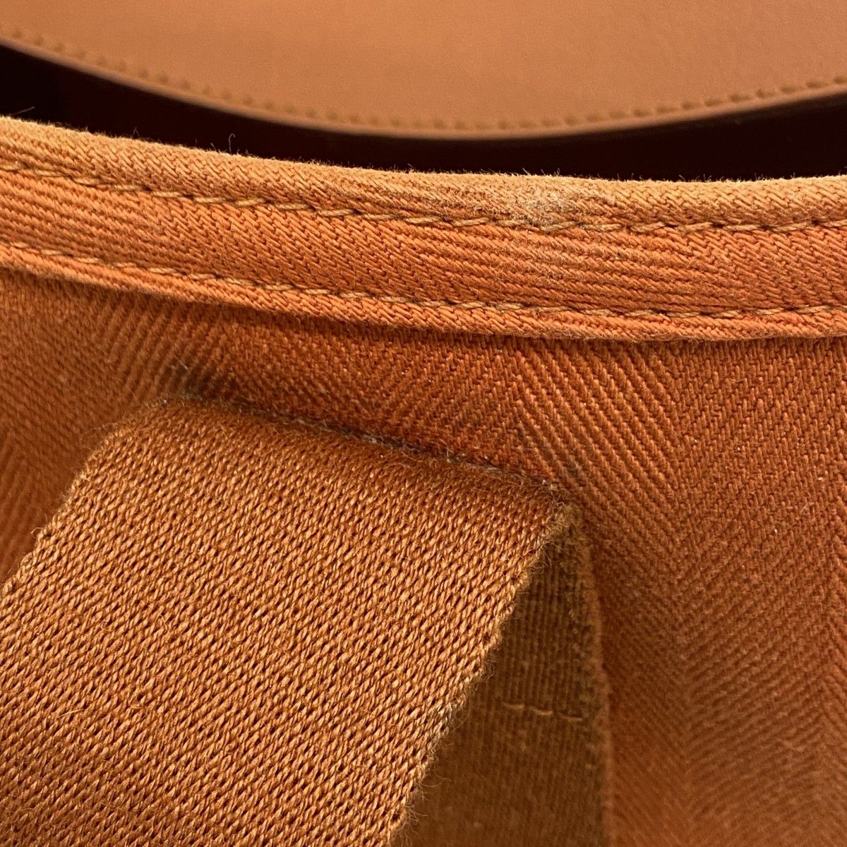 Hermes Handbag Valparaiso PM Toilet Blanc Orange Silver — view 7