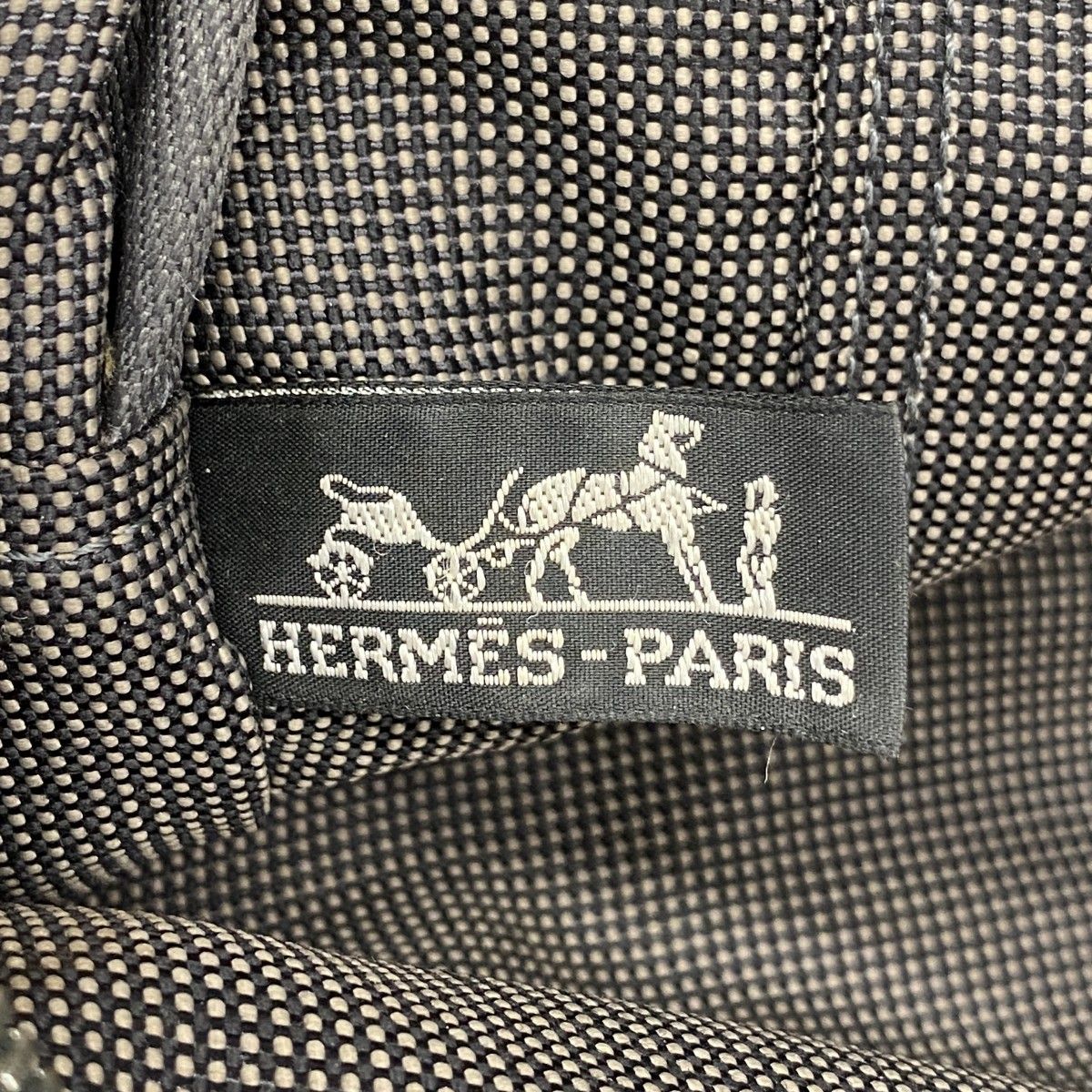 Hermes Tote Her Line MM Canvas Gray Silver — view 5