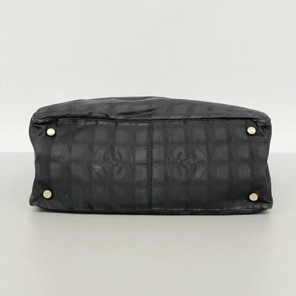 Chanel Tote New Travel Nylon Black Gold — view 3