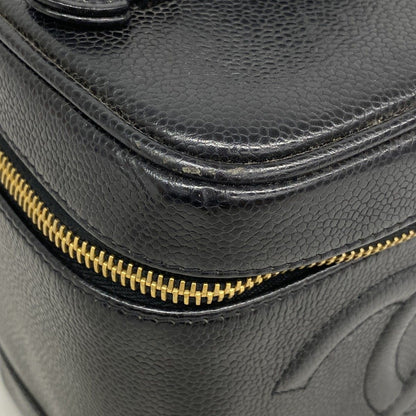 Chanel Vanity Bag Caviar Leather Black Gold — view 7