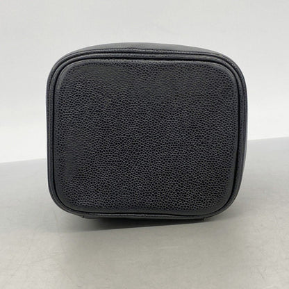 Chanel Vanity Bag Caviar Leather Black Gold — view 3