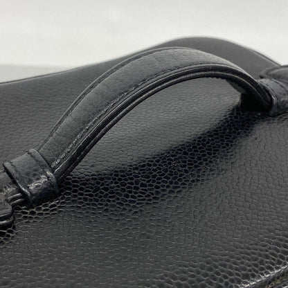 Chanel Vanity Bag Caviar Leather Black Gold — view 8