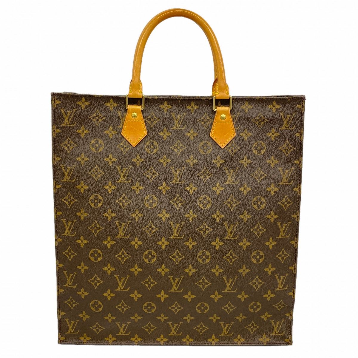 Louis Vuitton Tote Monogram Sac Plat Brown