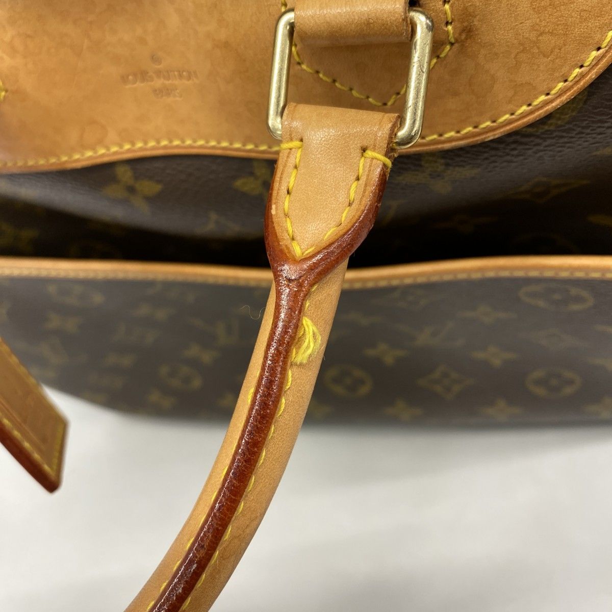 Louis Vuitton Handbag Monogram Deauville Brown — view 9