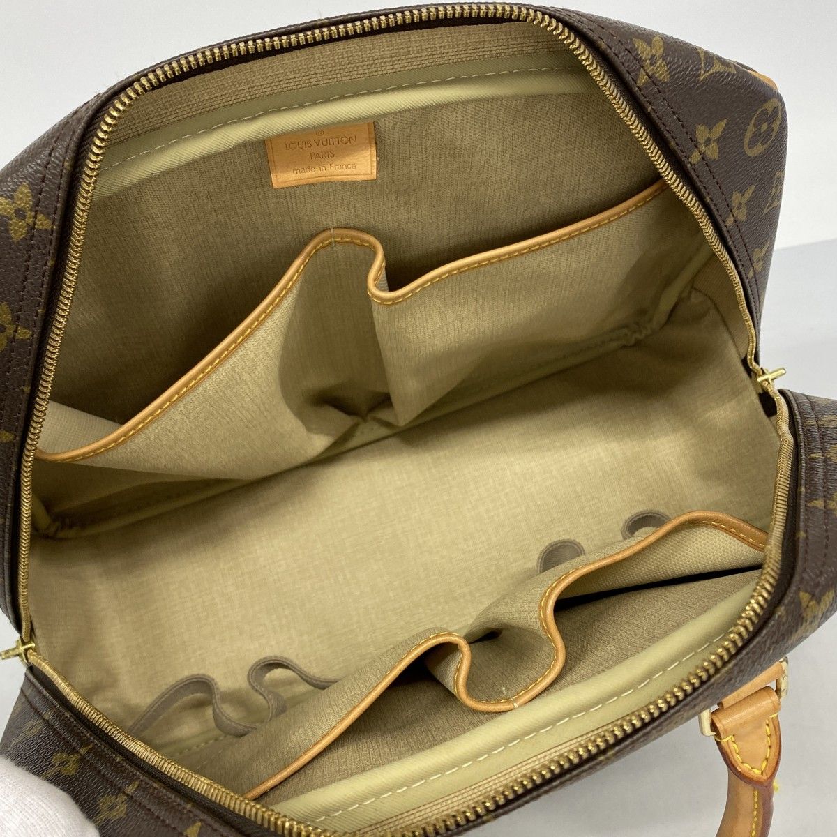 Louis Vuitton Handbag Monogram Deauville Brown — view 4