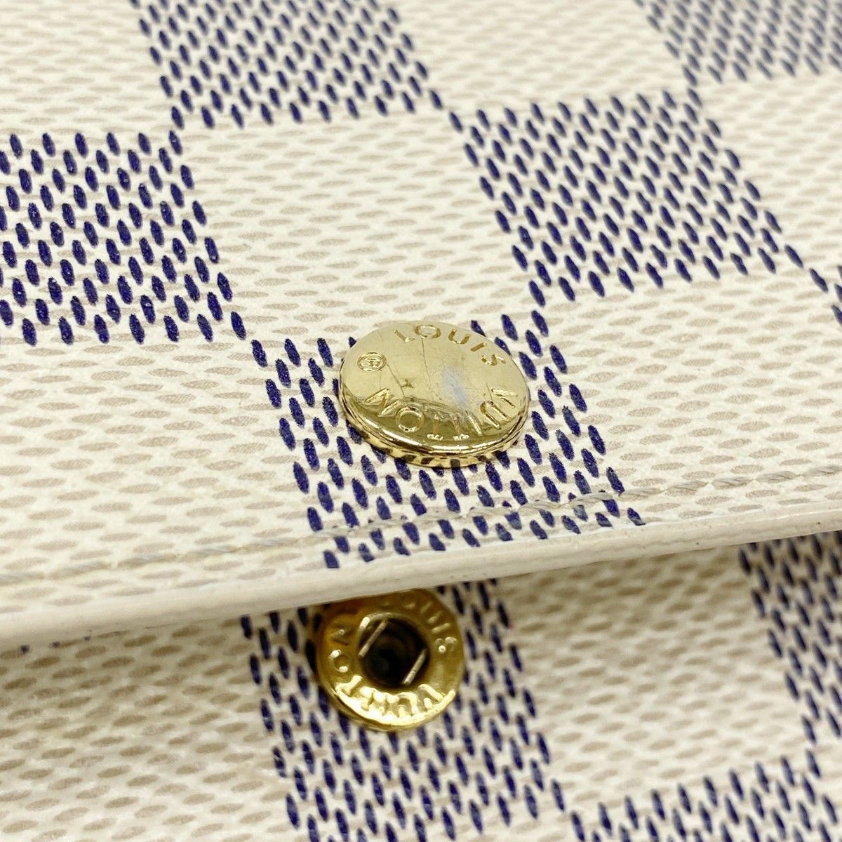 Louis Vuitton Wallet Damier Azur Portefeuille Sarah White — view 8