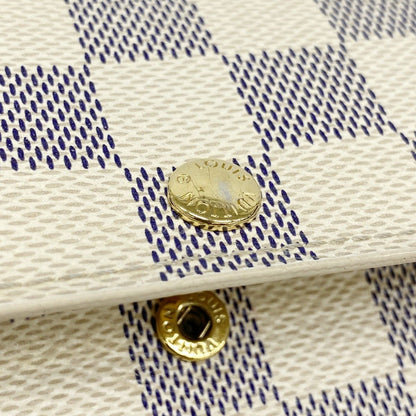 Louis Vuitton Wallet Damier Azur Portefeuille Sarah White — view 8