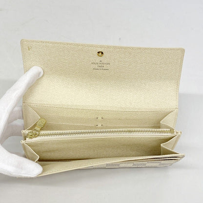 Louis Vuitton Wallet Damier Azur Portefeuille Sarah White — view 3