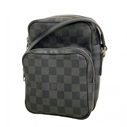 Louis Vuitton Shoulder Bag Damier Graphite Rem Black Gray