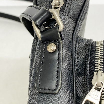 Louis Vuitton Shoulder Bag Damier Graphite Rem Black Gray — view 8