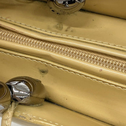 Dior Handbag Maris Pearl Leather Beige Silver — view 9