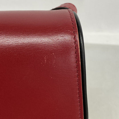 Gucci Shoulder Bag GG Marmont Leather Red Gold — view 7