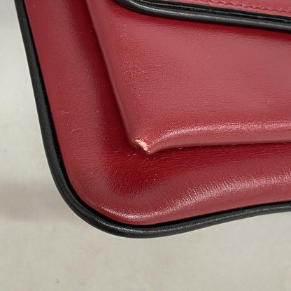 Gucci Shoulder Bag GG Marmont Leather Red Gold — view 6