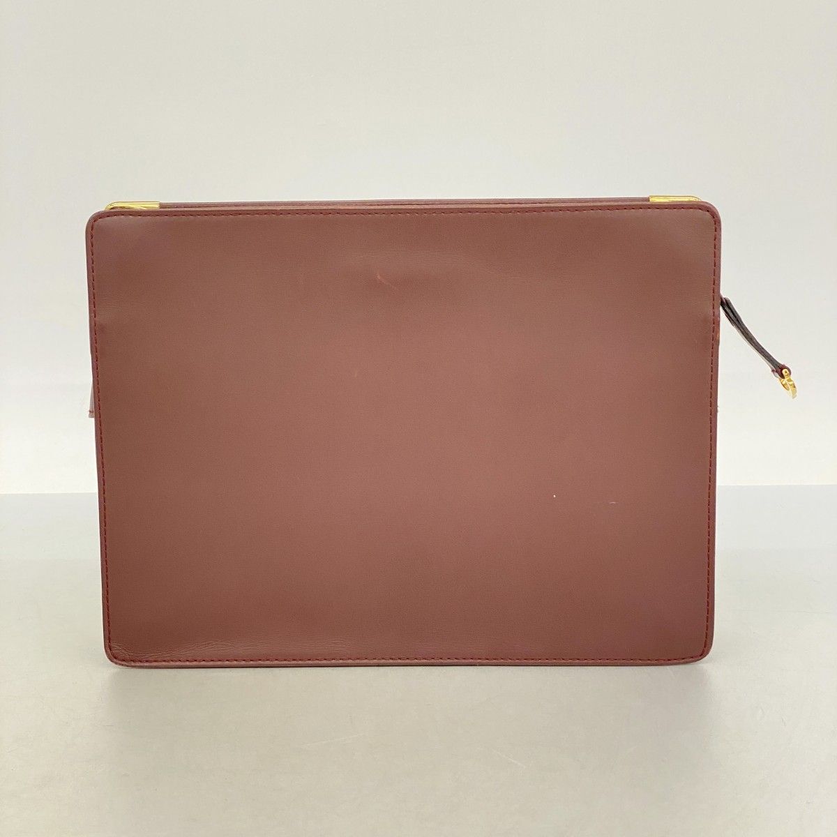 Cartier Clutch Must Leather Bordeaux Gold — view 9